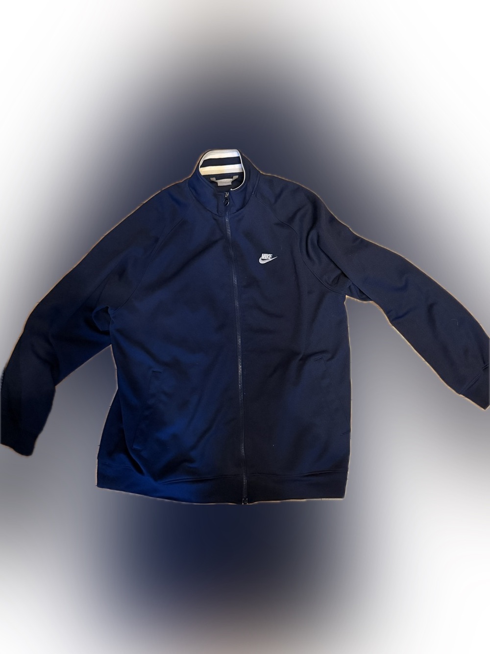 Nike Navy Blue Full-Zip Track Jacket